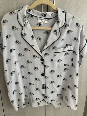 Madewell silk terrier top